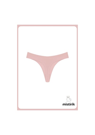 Paulo Model Esnek Ve Yumuşak Fitilli String Model Spor Külot Açık Pembe Renk Açık Pembe