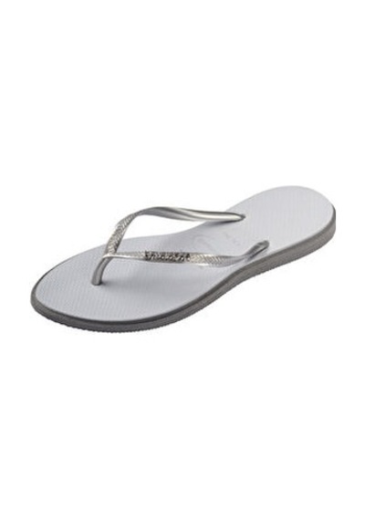 Crocs Havaianas Slim Point Kadın Plaj Terliği 4149584 Gümüş