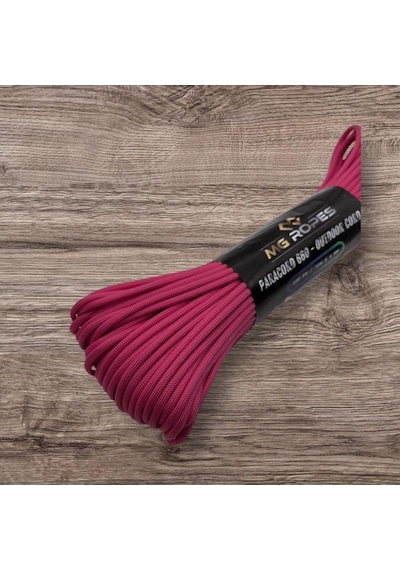 Polyester Paracord İp 660 Lb 4 Mm Fuşya 30 Metre