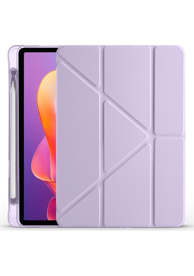 Xiaomi Redmi Pad 2 Kılıf Zore Tri Folding Kalem Bölmeli Standlı Kılıf Kapaklı Kılıf