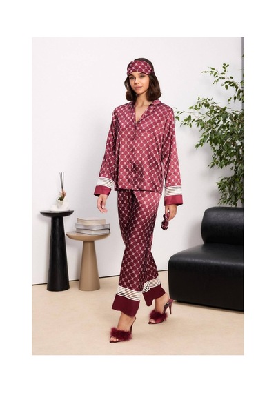Pierre Cardin Kadın Pijama Takımı 1320.brd Bordo