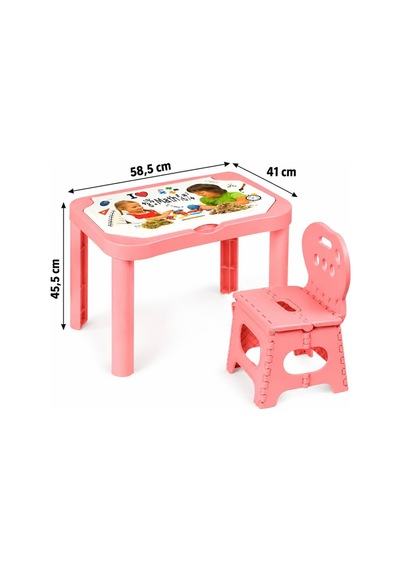 İkisi Bir Arada Oyun Çalışma Masası 58,5 X 45,5 Cm 1 Kg Kinetik Kum Ve Kalıplı Oyuncak Çalışma Seti