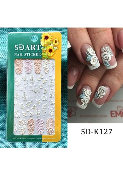 5d-k127 Kabartmalı Tırnak Stıcker