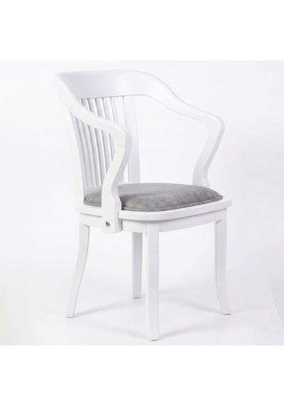 Throne Ahşap Yemek Sandalyesi Beyaz