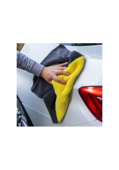50x40 Cm Çift Taraflı Mikrofiber Oto Kurulama Havlusu Süper Emiş Güçlü Profesyonel Temizlik Bezi