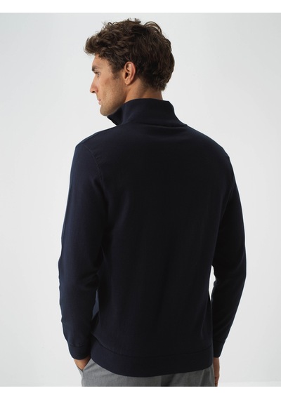 Xint Lacivert Pamuk Dokulu Regular Fit Kazak 801866