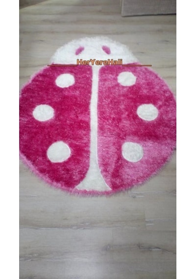 Eko Halı Sedef Pembe Uğur Böceği 150X180 Cm