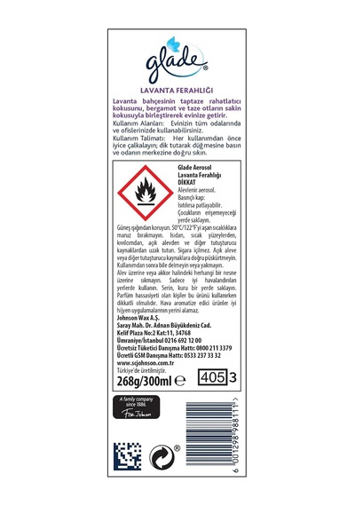 Aerosol Lavanta Ferahlığı Oda Kokusu 300 Ml 1 X 300 Ml