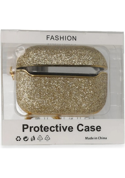 Gld-spt- Newface Apple Uyumlu AirPods Pro 2 2.nesil Spell Simli Kılıf - Gold