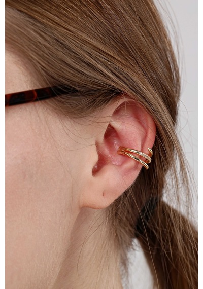 Gold Sarmal Earcuff Set Altın
