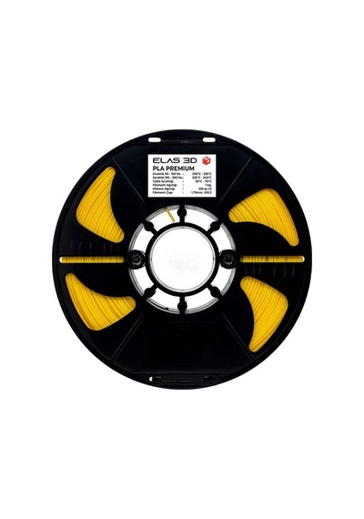 Elas Sarı Pla Premium Filament 1.75 Mm 1 Kg