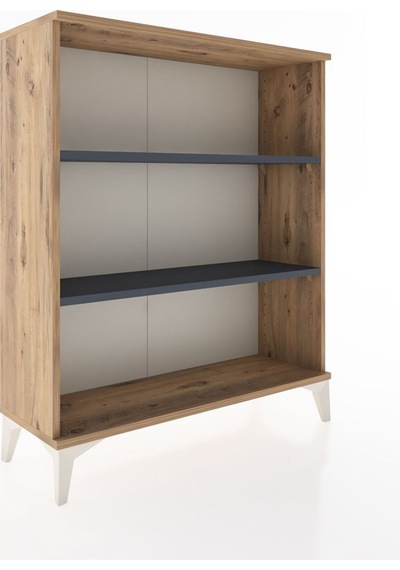 Arges Şifonyer 2 Raflı 88x30x106 Çam-antrasit Atlas Çam