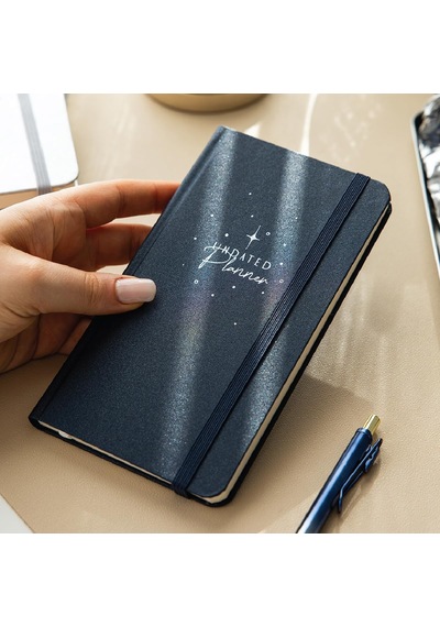 Lexroo Charmlı Süresiz Haftalık Planlayıcı Cep Ajanda 9x17 Cm Lacivert