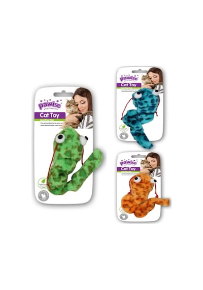 Pawise 28131 17 CM Titreşimli Peluş Tırtıl Kedi Oyuncağı Çok Renkli