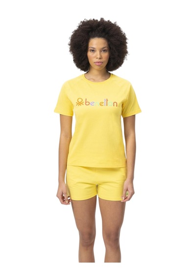 United Colors Of Benetton Kadın T-shirt Ben.w20360 Sarı