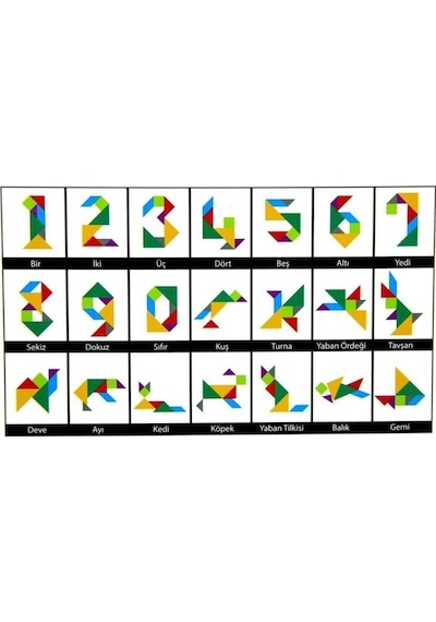 Renkli Tangram  Oyunu
