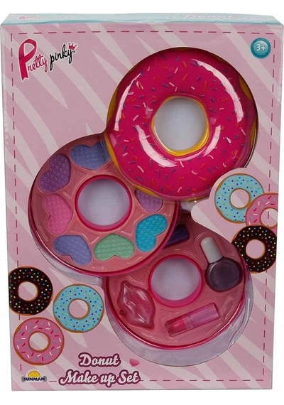 Donut Şekilli 2 Katlı Makyaj Güzellik Seti - S00002596