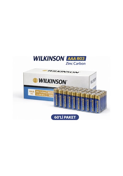 Wilkinson Aaa R03 İnce Pil Zinc Carbon Ultra Energy 2 Li 30 Paket