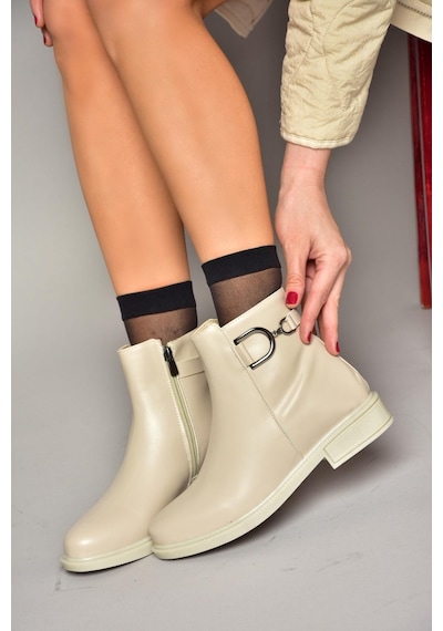 Fox Shoes T239004709 Bej Kadın Bot Bej-suni Deri Bej