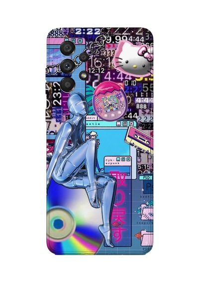 Samsung Galaxy M52 Uyumlu Baskılı Şeffaf Telefon Kılıfı Koleksiyon: Neondream District 3