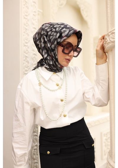 Silk Home Twill İpek Eşarp 11451-35 Füme