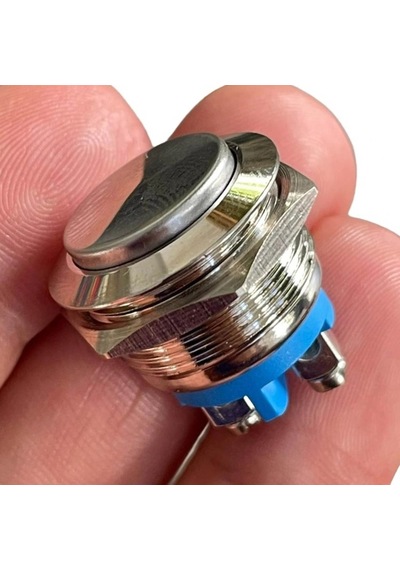 E97 19mm Metal Buton Yaylı Çıkık Kafa 1no