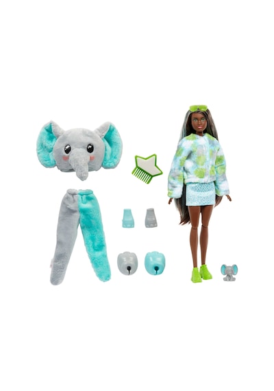 Barbie Cutie Reveal Bebekler Barbie Tropikal Orman Serisi - Fil HKP98