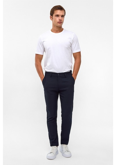 Süvari Lacivert Slim Desenli Pantolon