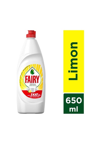 Fairy 650 Ml Sıvı Deterjan Limon Kokulu