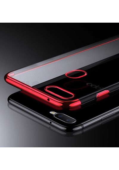 Oppo A5S Kamera Korumali Köseleri Renkli Seffaf Silikon Kilif 414505782