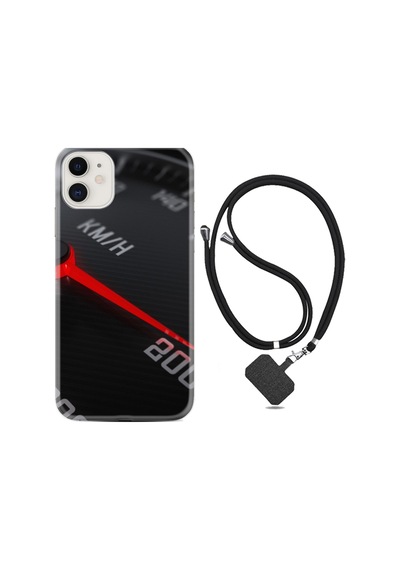 Apple Uyumlu iPhone 13 Mini Kılıf Boyun Askılı Speed 1899
