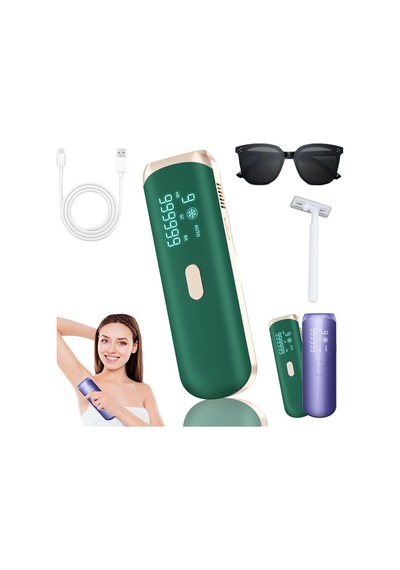 Ice Ipl Pro, Ice Cooling Ipl Epilasyon Cihazı, Soğutma Fonksiyonlu Ipl Cihazları Epilasyon, 9 Akıllı Enerji Seviyesi Cilt Pürüzsüzleştirme Ve Epilasyon Yeşil Diğer