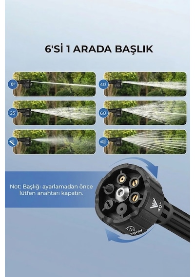 Şarjlı Yüksek Basınçlı Yıkama Tabancası Akülü Oto Araba Bahçe Temizleme Su Tabancası D015 Sarı