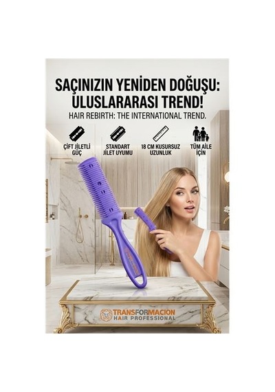Zenvac 2 Jiletli Kırık Saç Düzeltme İnceltme Tarağı 716867 Zenvac29