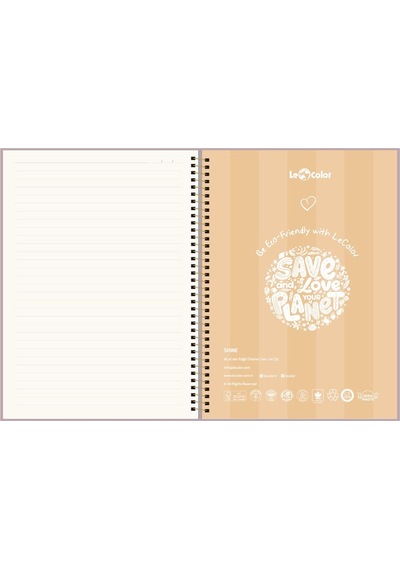Puantiyeli Defter Çizgili Lila 17x24 Cm