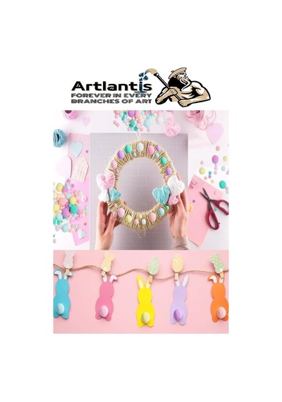 Pastel Renkli Pon Pon 10 20 30 Mm 170 Li 1 Paket Peluş Ponpon Tüylü Ponpon Okul Öncesi Kreş El İşi Hobi Elişi Genel