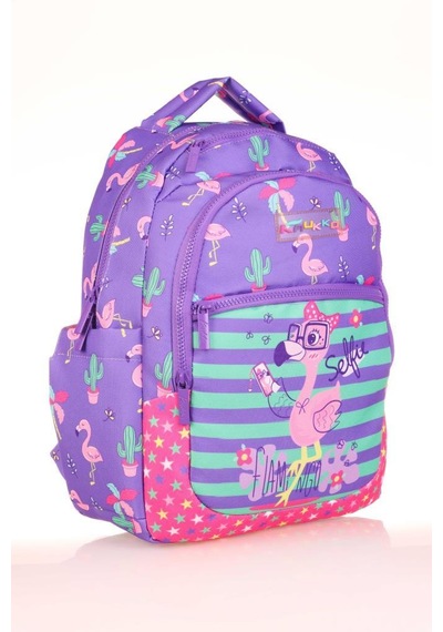 Kaukko Kids Sırt Çantası Paterned Flamingo L5148