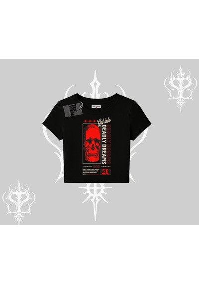Tarzsokak Babby Tee Tshirt Deadly Dreams Skull Redcore Street Manifest Siyah