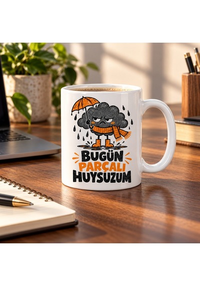 Kişisel Hava Tasarımlı Porselen Kupa - Model 861