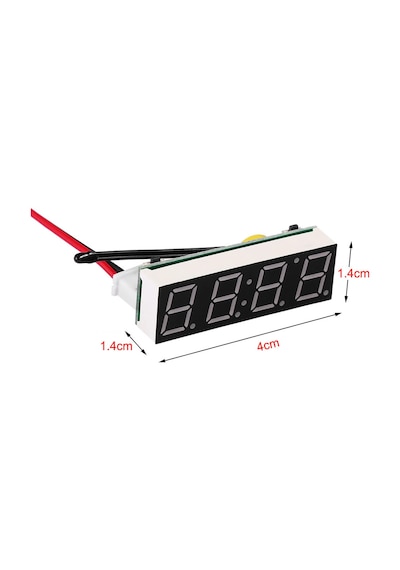 Alkatronik-3 İn 1 Voltmetre Termometre Saat Tarih Sıcaklık Voltaj Göstergesi