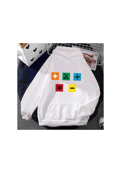 Tarzsokak Beyaz Unisex Ed Sheeran 2023 Tur Hoodie Moda Rahatn