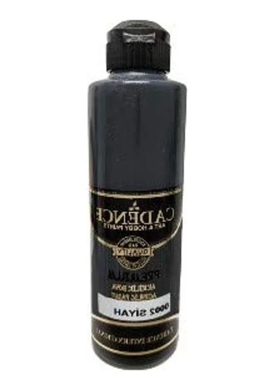 250 Ml Siyah Akrilik Ahşap Boyası 0.2 L