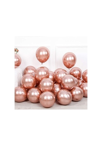 Minik Krom Balon Rose Gold 20 Adet 418