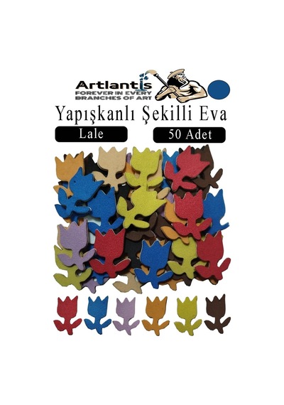Şekilli Eva Yapışkanlı 50 Li 1 Paket Kendinden Yapışkanlı Eva Sticker Okul Öncesi Kreş Ana Sınıfı Etkinlik Proje Lacivert