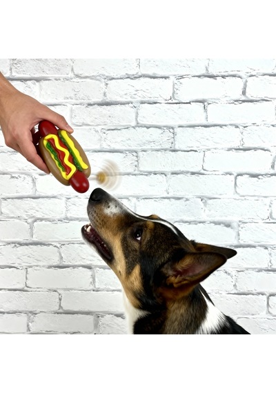 Runaway Sesli Köpek Oyuncağı - Dayanıklı Hot Dog Vinil