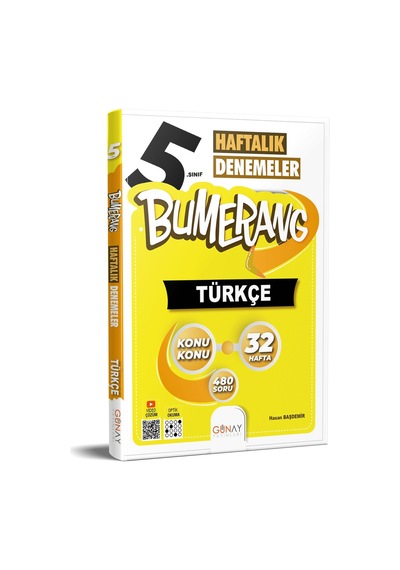 Günay 5. Sınıf Bumerang Türkçe 32 Haftalık Denemeler