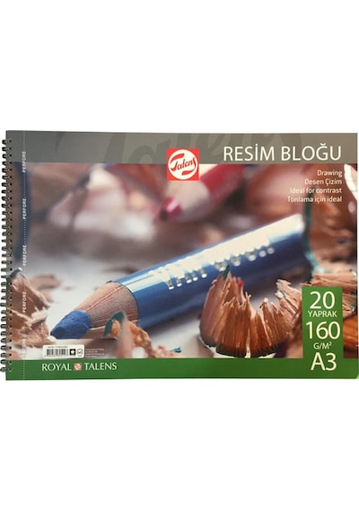 Talens Resim Bloğu Spiralli 160 G A3 20 Yaprak