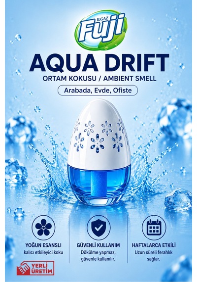 Ilgaz Fuji Okyanus Esintili Araç, Wc, Oda Ve Ortam Kokusu 100 Ml Aqua Drift Kalıcı Kavanoz Koku