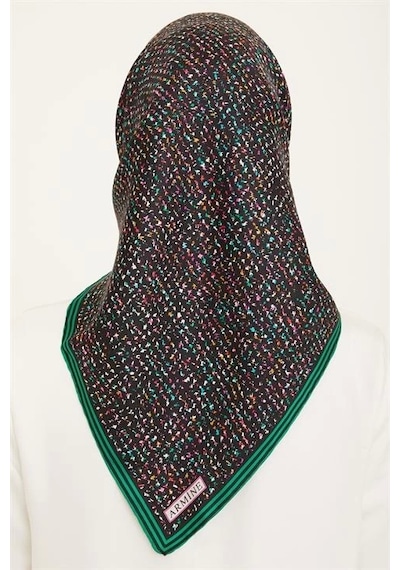 Armine Twill İpek Eşarp 23ka9013 05 Siyah