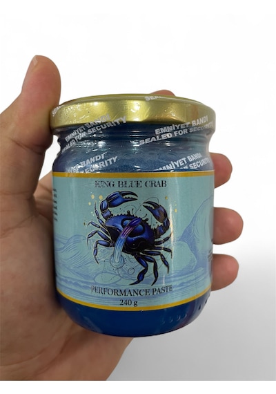 Blue Turkuaz Yengeç Karışık Atom Macun Keçiboynuzu Pekmezli Ballı Güç ve Kuvvet 3 x 240 G